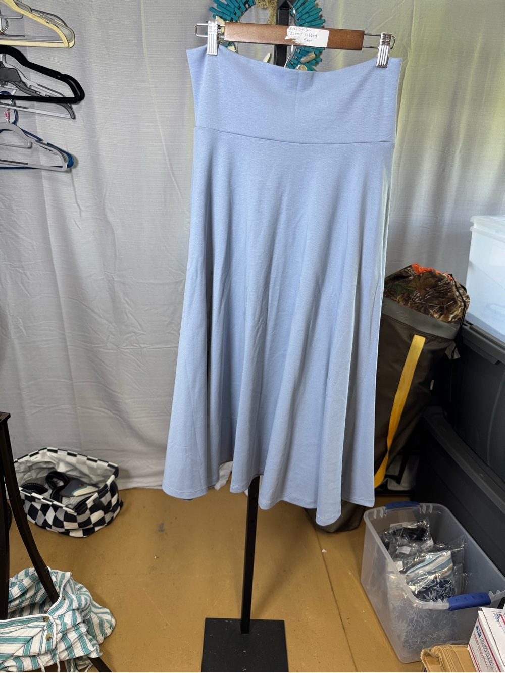 Aleeza Paris Light Blue A-Line Women’s Skirt